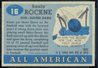 1955 Topps All American Football card back