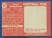 1958 Topps Football card back