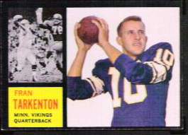 1962 Topps Football card front
