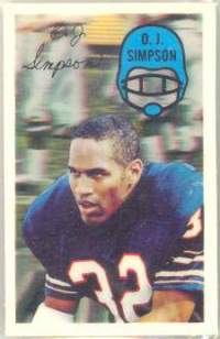 1970 Kellogg's  Football card front