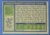 1972 Topps Football card back