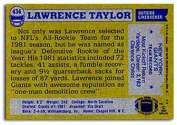 1982 Topps Football card back