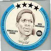 1976 Buckmans Basketball Discs Basketball card front