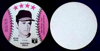 1976 Blank-Back MSA Discs Baseball card front