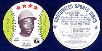 1977 Customized MSA Discs Baseball card front