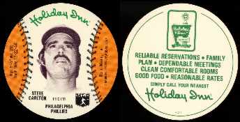 1977 Holiday Inn MSA Discs Baseball card front