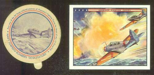 1942 Dixie Lids AMERICA'S FIGHTING FORCES  card front