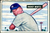 Mickey Mantle Cards & Items  Baseball card front