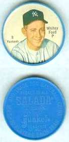 1962/1963 Salada Coins Baseball card front