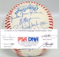 Autographed & Signed Team Baseballs Baseball card front