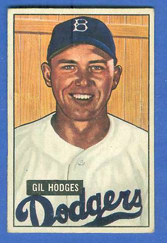 1951 Bowman #  7 Gil Hodges (Brooklyn Dodgers)  cards value