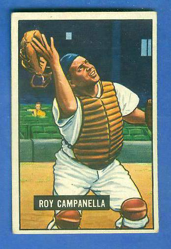 1951 Bowman # 31 Roy Campanella (Brooklyn Dodgers)  cards value