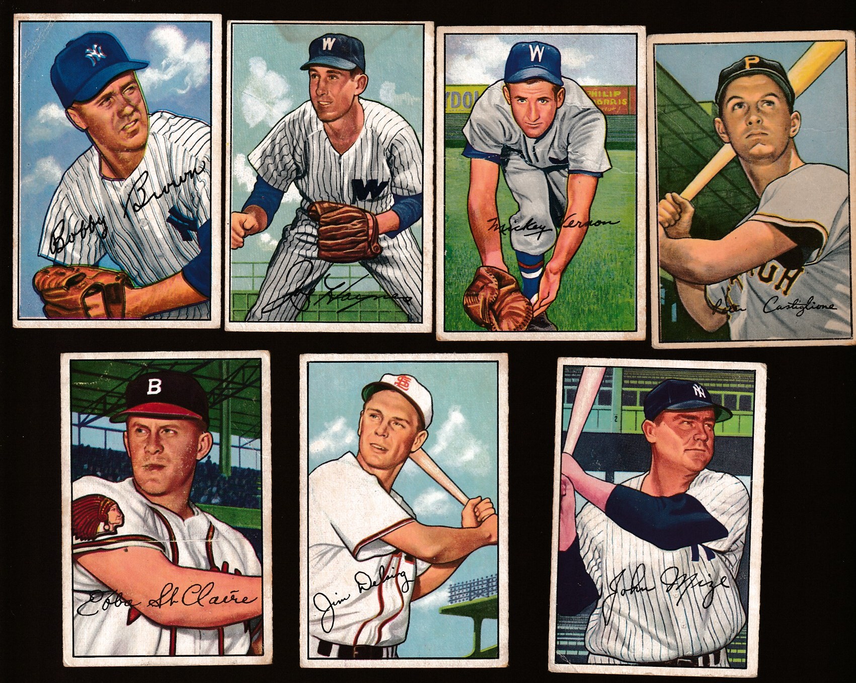 1952 Bowman #145 Johnny Mize (Yankees)  cards value