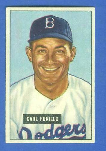 1951 Bowman # 81 Carl Furillo [#] (Brooklyn Dodgers)  cards value