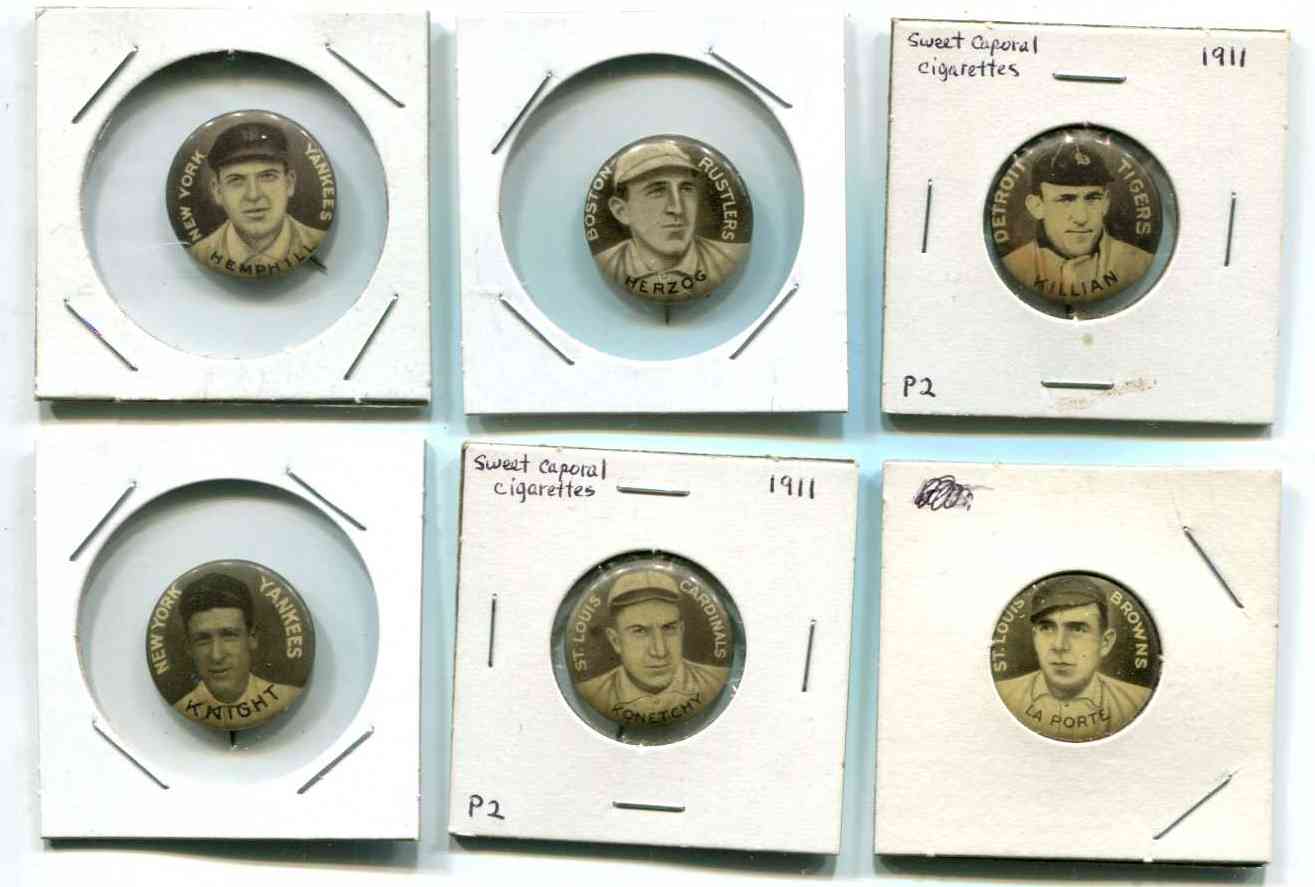 1910-1912 Sweet Caporal Pin - Killian/Ed Killian (Tigers)  cards value