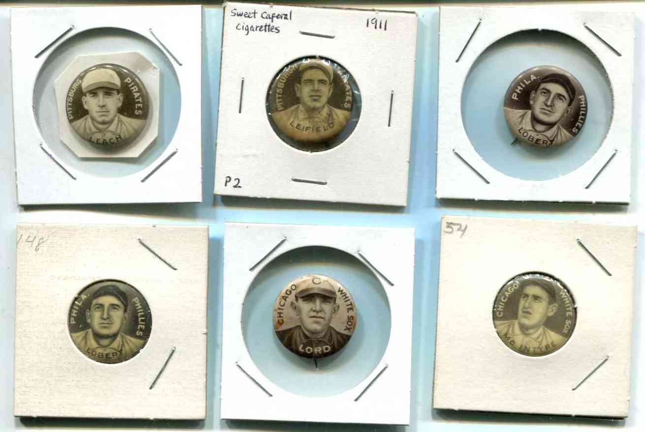 1910-1912 Sweet Caporal Pin - Leifield/Lefty Leifield (Pirates)  cards value
