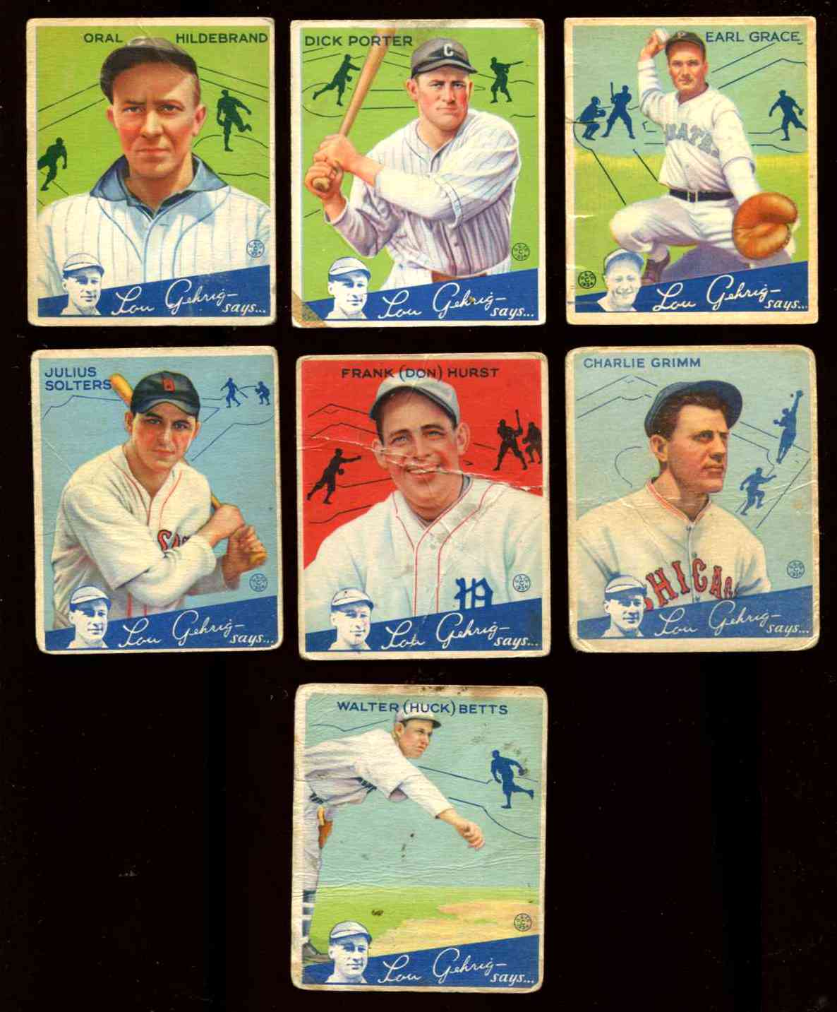 1934 Goudey #  3 Charlie Grimm MGR (Cubs)  cards value
