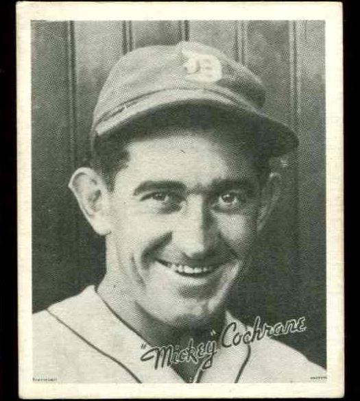 1936 Goudey B/W # 7 Mickey Cochrane (Tigers, HOF)  cards value