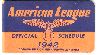 1942 American League Pocket Schedule (Compliments of the Phillies)