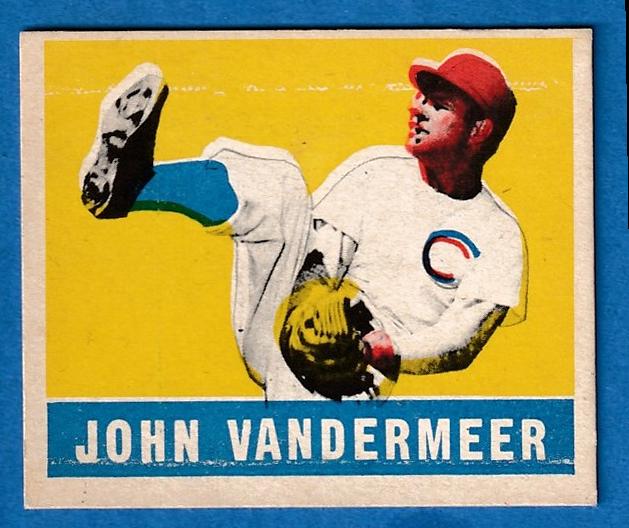 1948-49 Leaf # 53 Johnny VanderMeer [Vander Meer] (Reds)  cards value