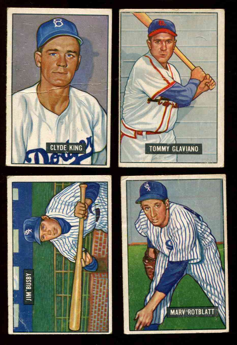 1951 Bowman #301 Tommy Glaviano SCARCE HIGH# (Cardinals)  cards value