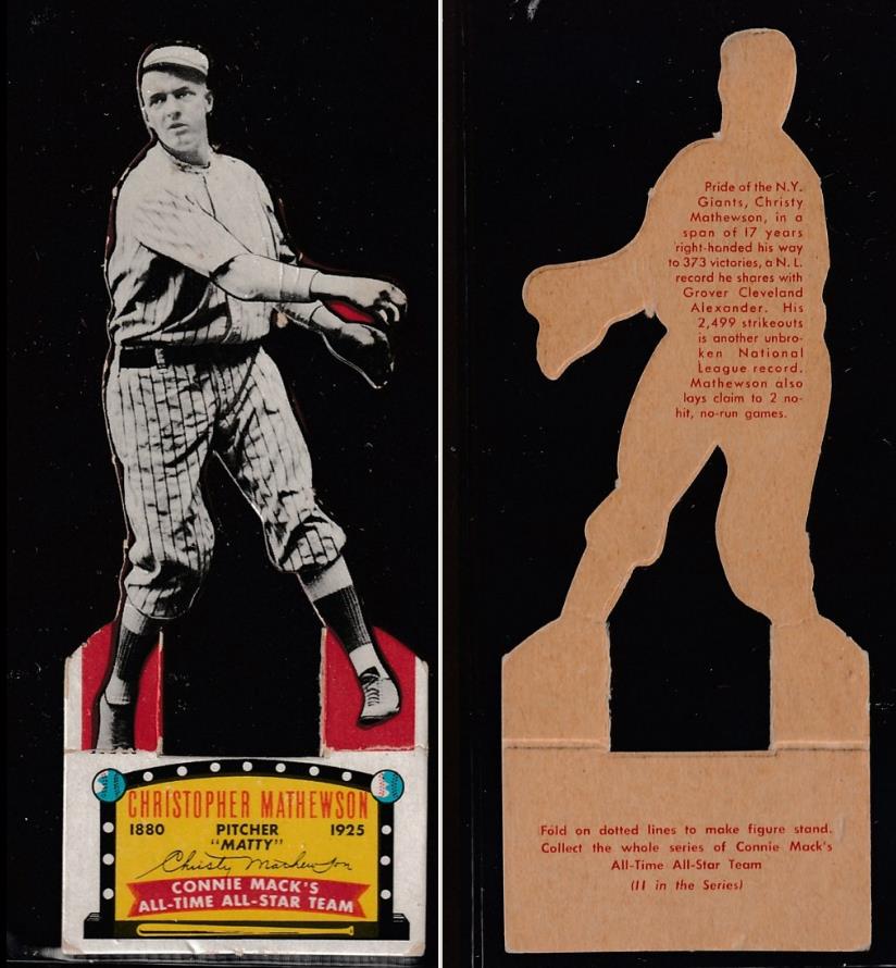 1951 Topps Connie Mack's All-Stars - Christy Mathewson (NY Giants)  cards value