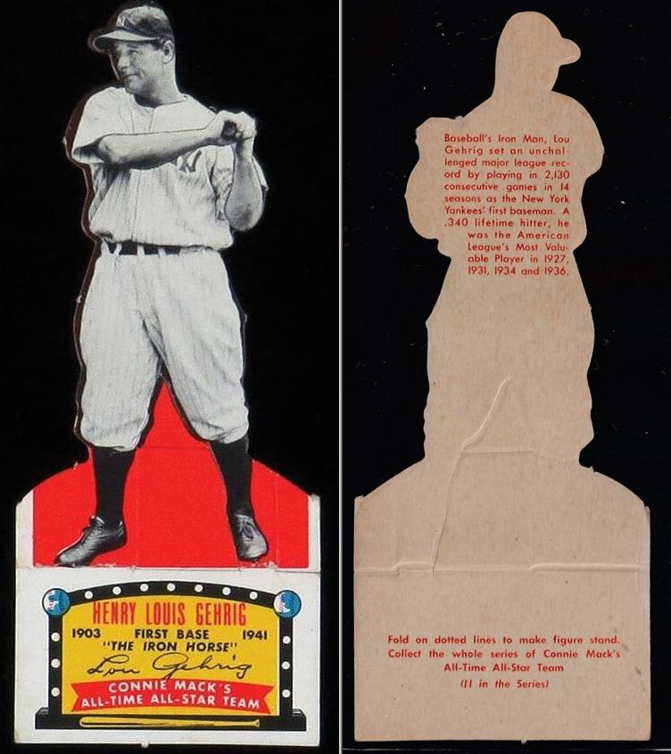 1951 Topps Connie Mack's All-Stars - Lou Gehrig (Yankees)  cards value