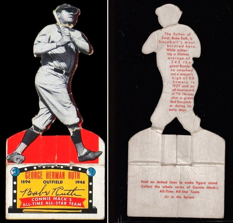 1951 Topps Connie Mack's All-Stars - BABE RUTH (Yankees)  cards value