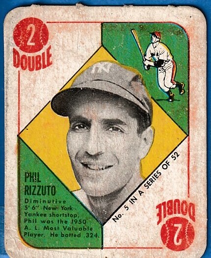 1951 Topps Red Back #  5 Phil Rizzuto (Yankees)  cards value
