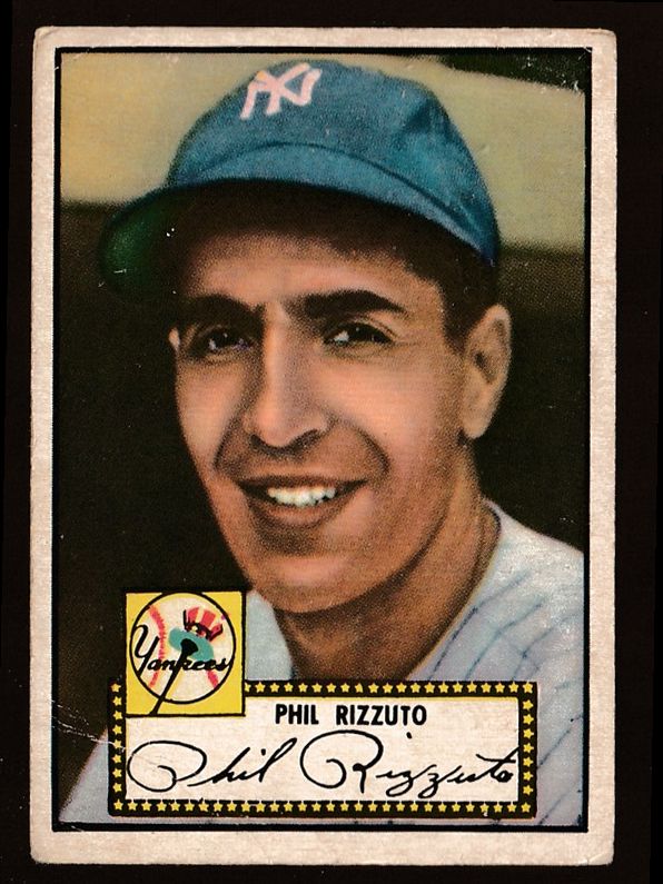 1952 Topps # 11 Phil Rizzuto BLACK-BACK [#t] (Yankees)  cards value