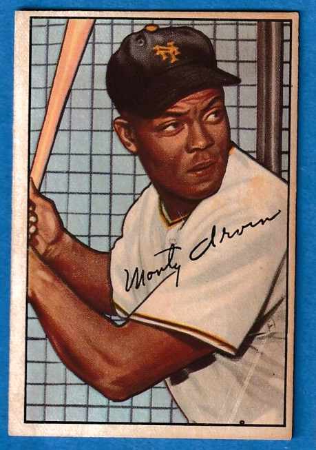 1952 Bowman #162 Monte Irvin [#] (New York Giants,HOF)  cards value