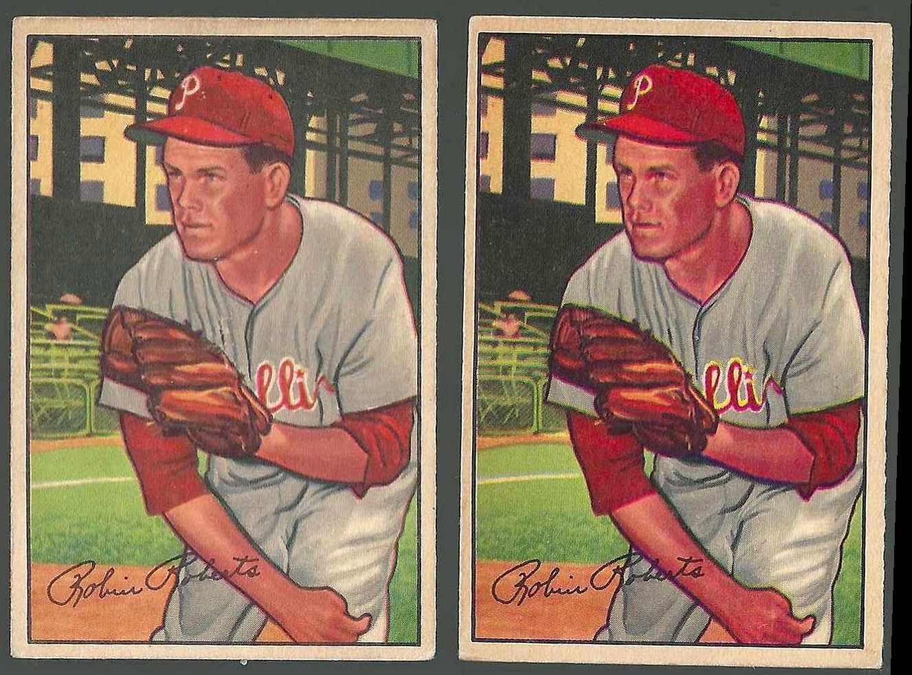1952 Bowman #  4 Robin Roberts [#] (Phillies,HOF)  cards value