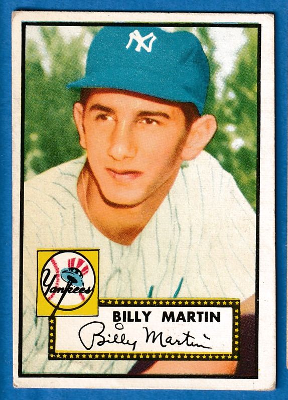 1952 Topps #175 Billy Martin ROOKIE (Yankees)  cards value
