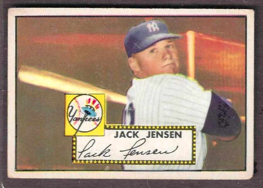 1952 Topps #122 Jack Jensen [#] (Yankees)  cards value