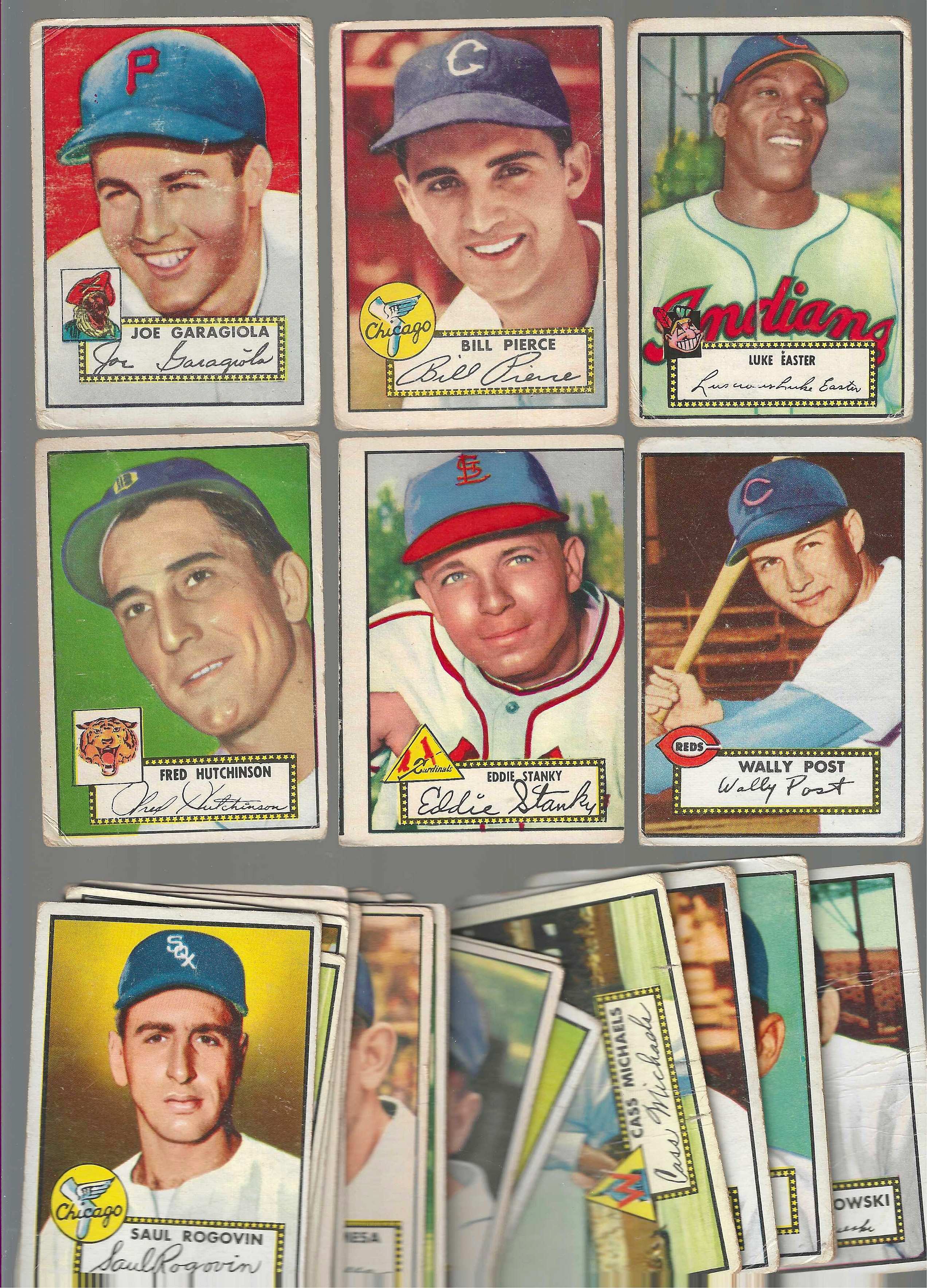 1952 Topps  -  Lot of (51) different with (18) scarcer Black-Backs !!!  cards value