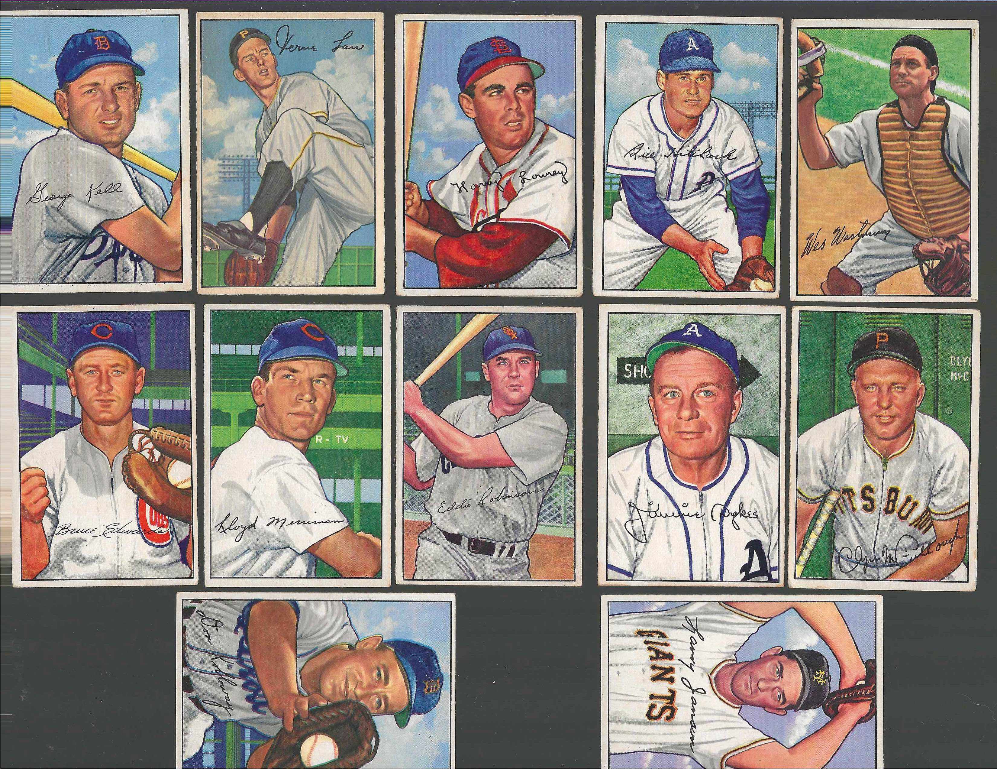 1952 Bowman # 74 Wes Westrum (New York Giants)  cards value