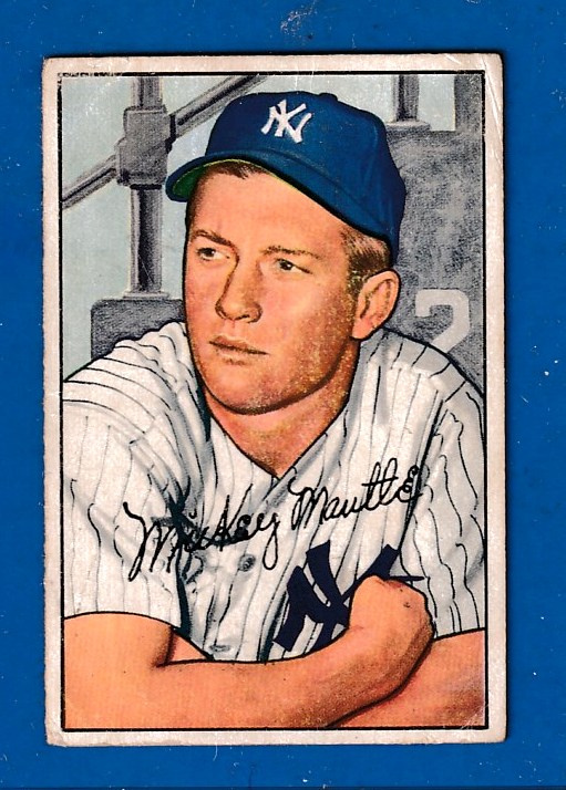 1952 Bowman #101 Mickey Mantle (Yankees)  cards value