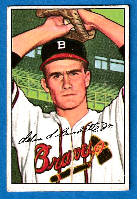 1952 Bowman #244 Lew Burdette ROOKIE SCARCE HI# (Boston Braves)  cards value