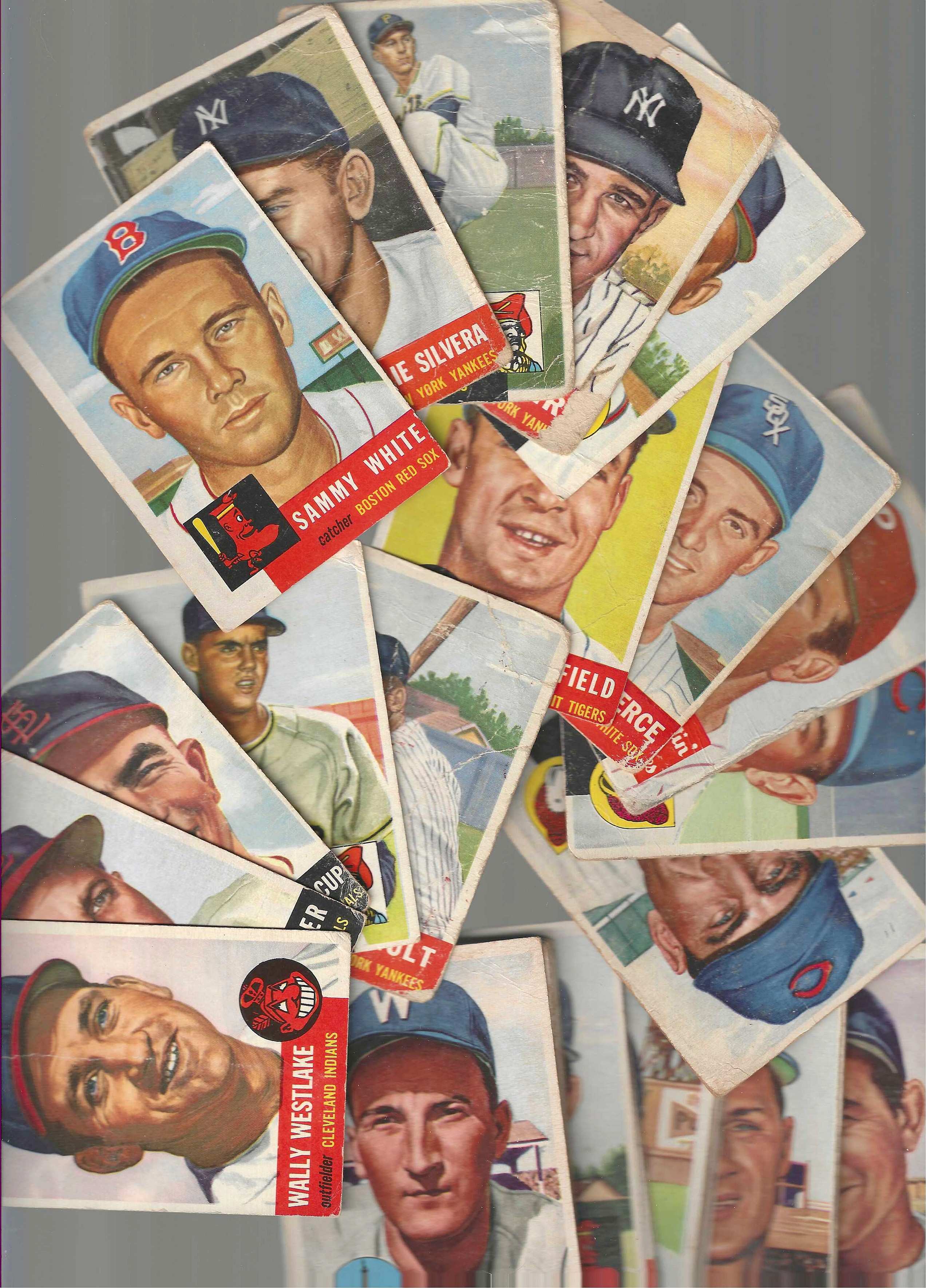 1953 Topps  -  Lot of (38) different  cards value