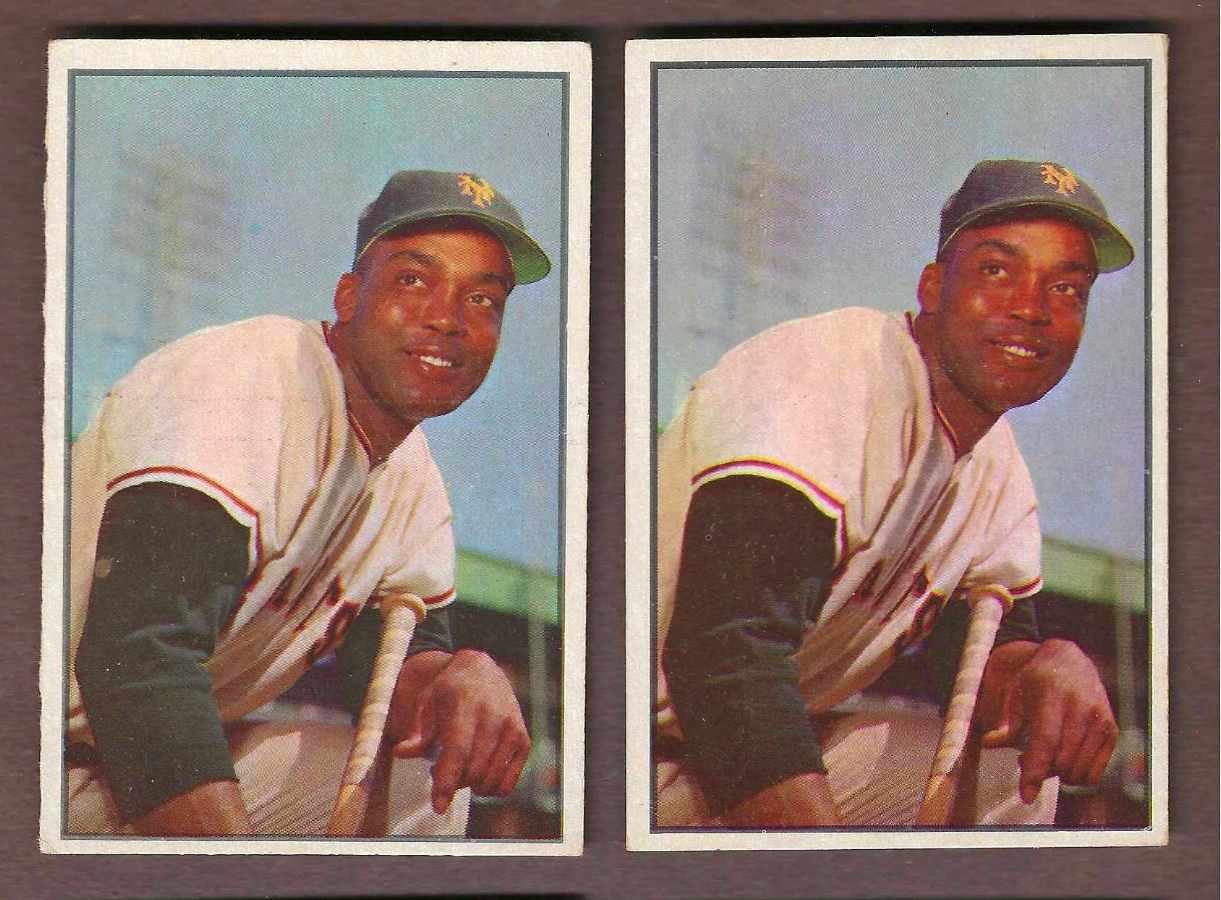 1953 Bowman Color # 51 Monte Irvin [#] (New York Giants)  cards value