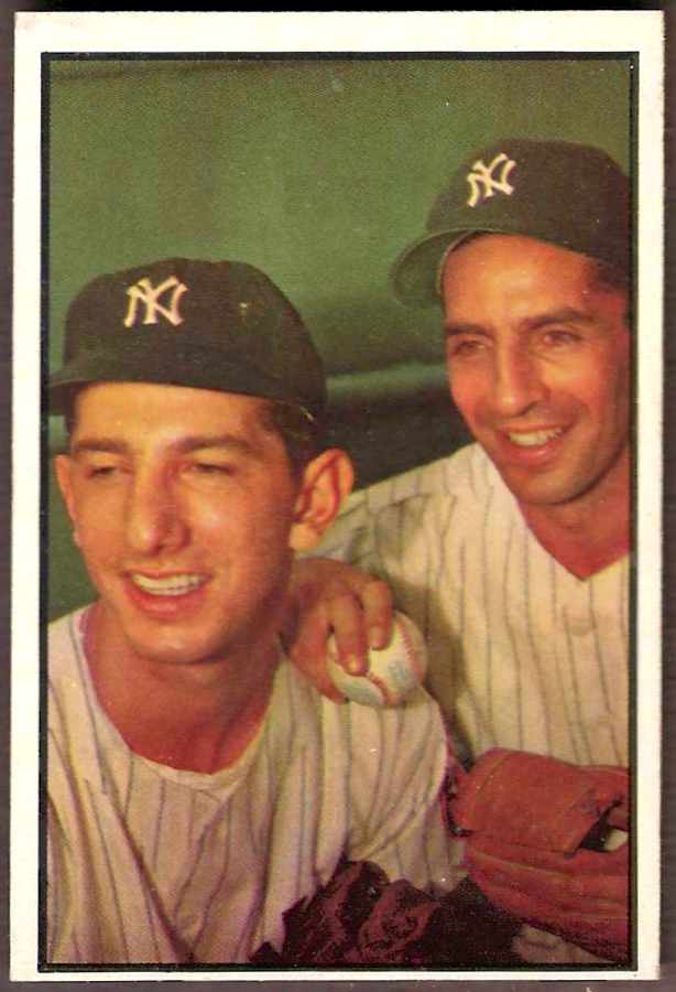 1953 Bowman Color # 93 Phil Rizzuto/Billy Martin [#] (Yankees)  cards value