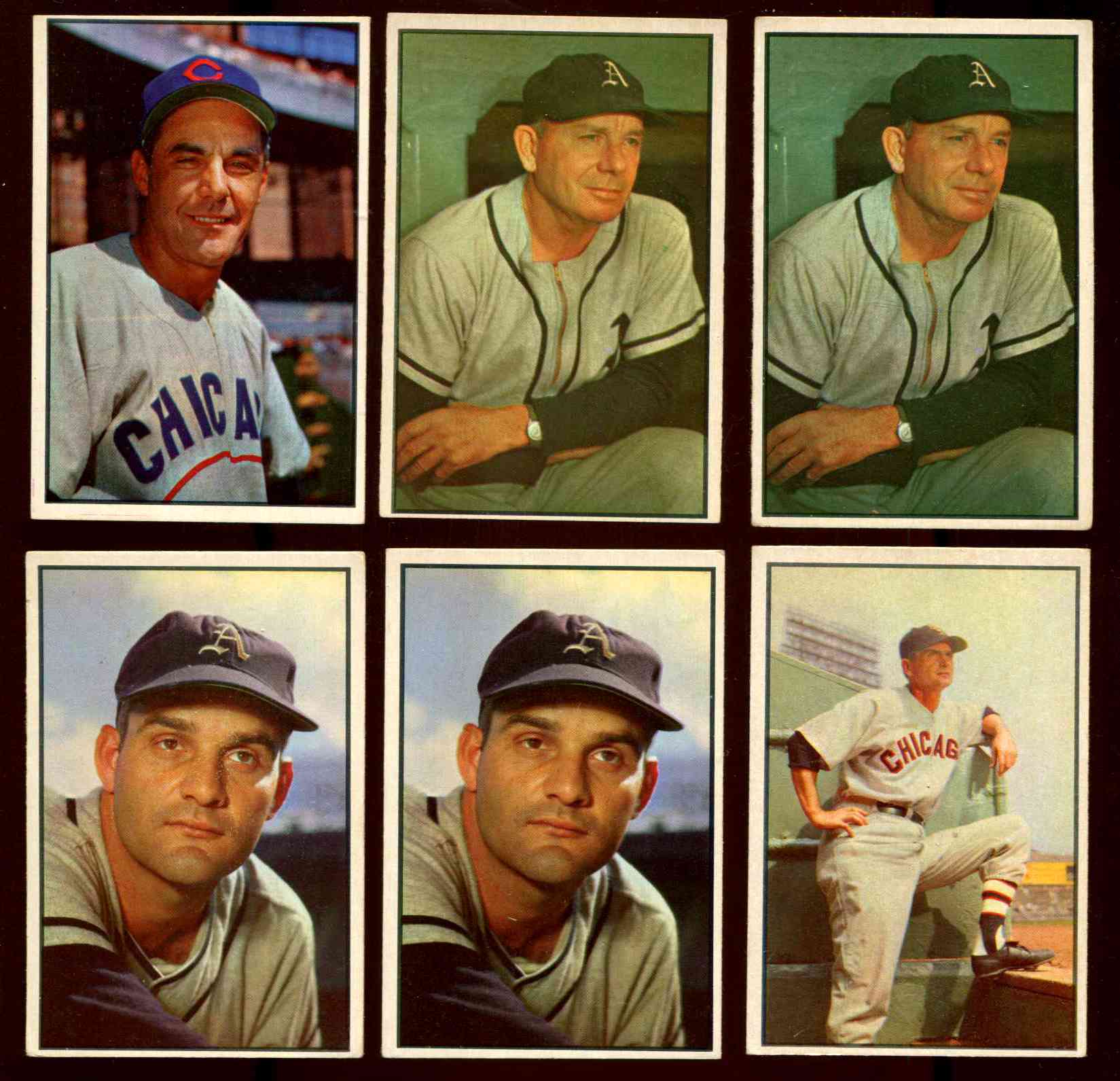 1953 Bowman Color # 31 Jimmy Dykes MGR (Philadelphia A's)  cards value