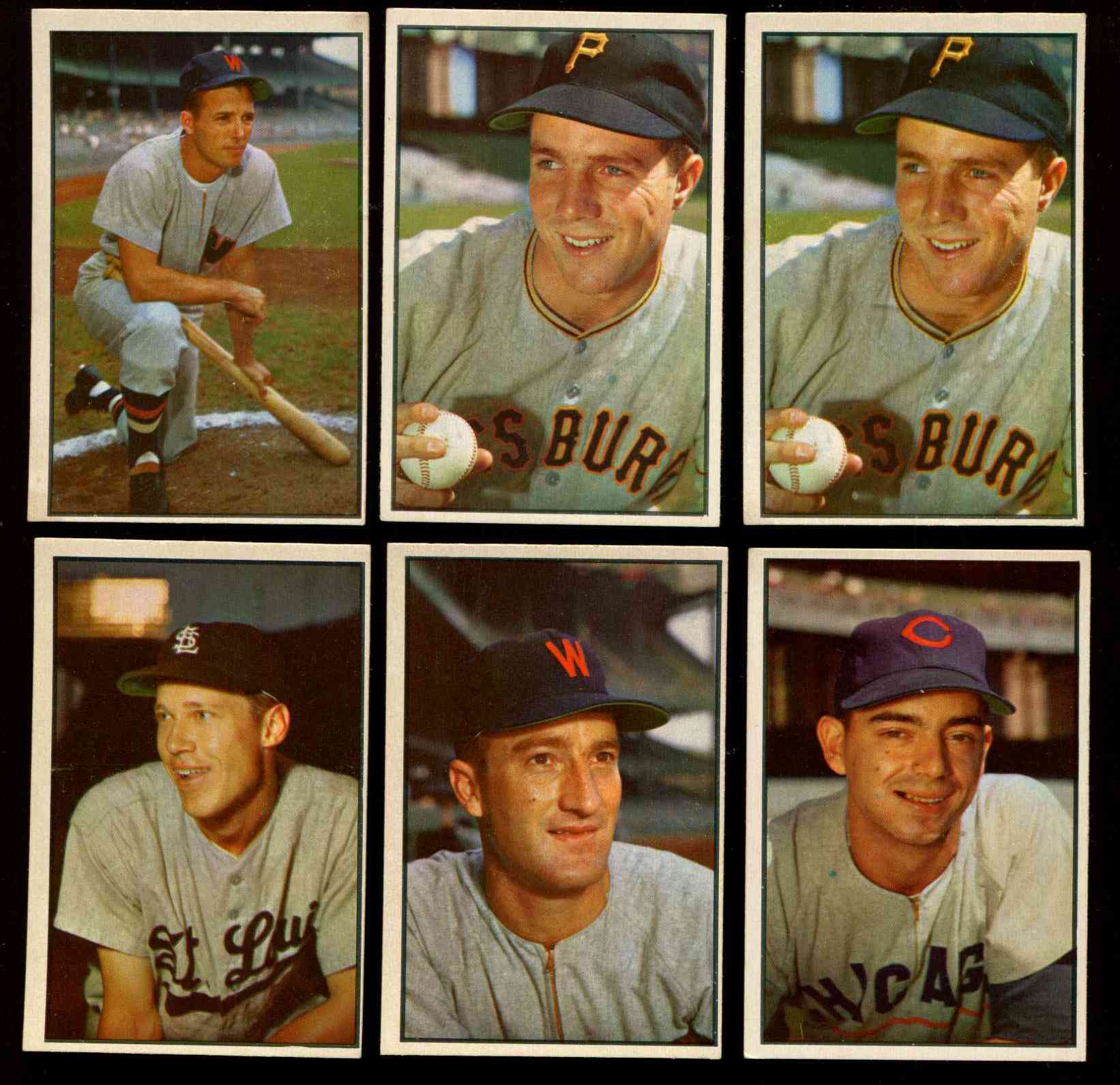 1953 Bowman Color # 42 Tommy Brown (Cubs)  cards value