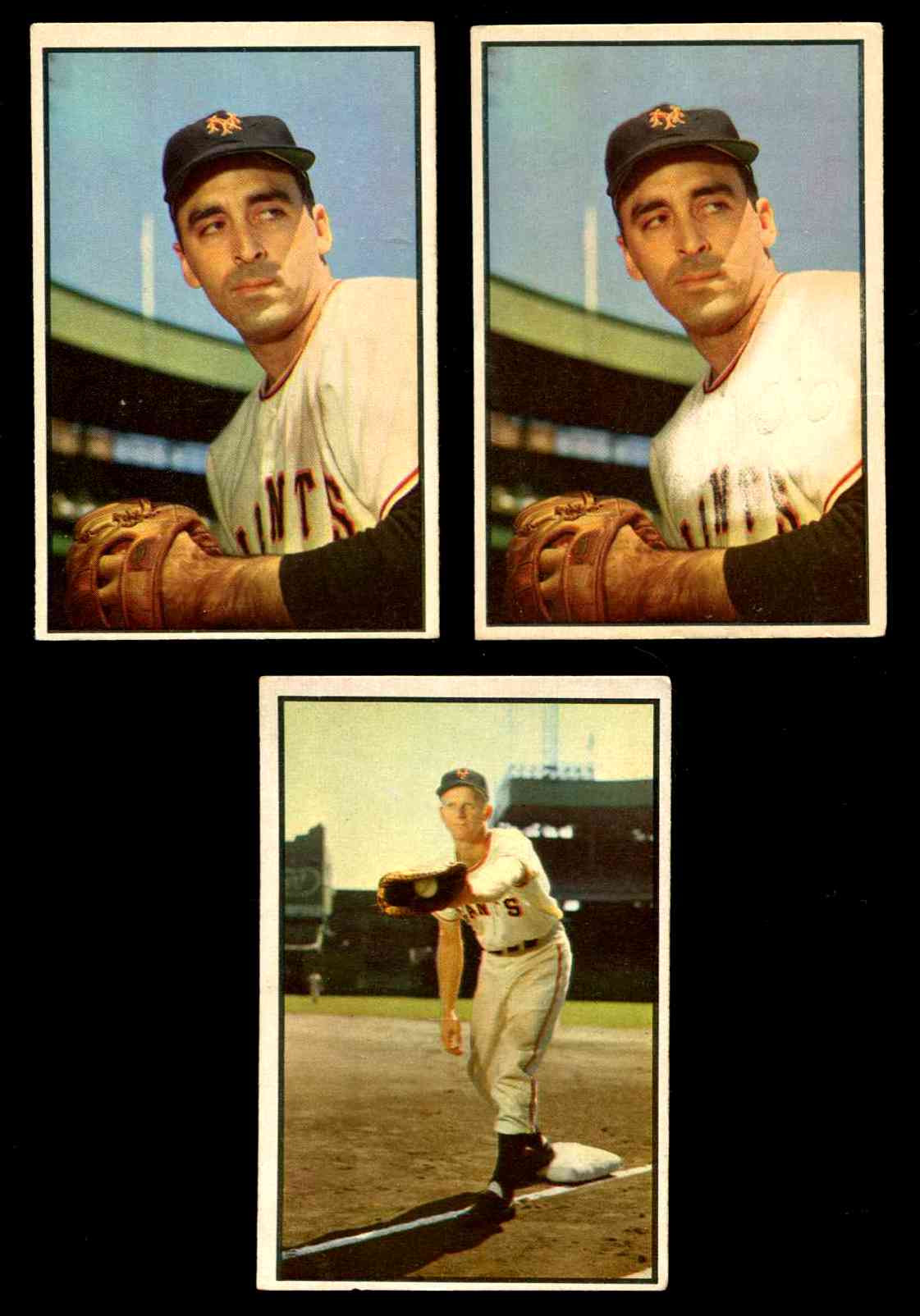 1953 Bowman Color # 96 Sal Maglie (New York Giants)  cards value