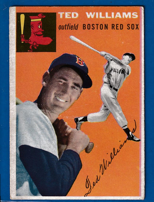 1954 Topps #  1 Ted Williams (Red Sox)  cards value