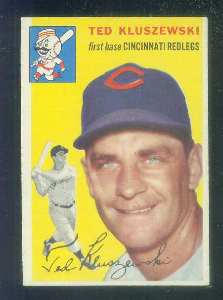 1954 Topps #  7 Ted Kluszewski [#] (Reds)  cards value