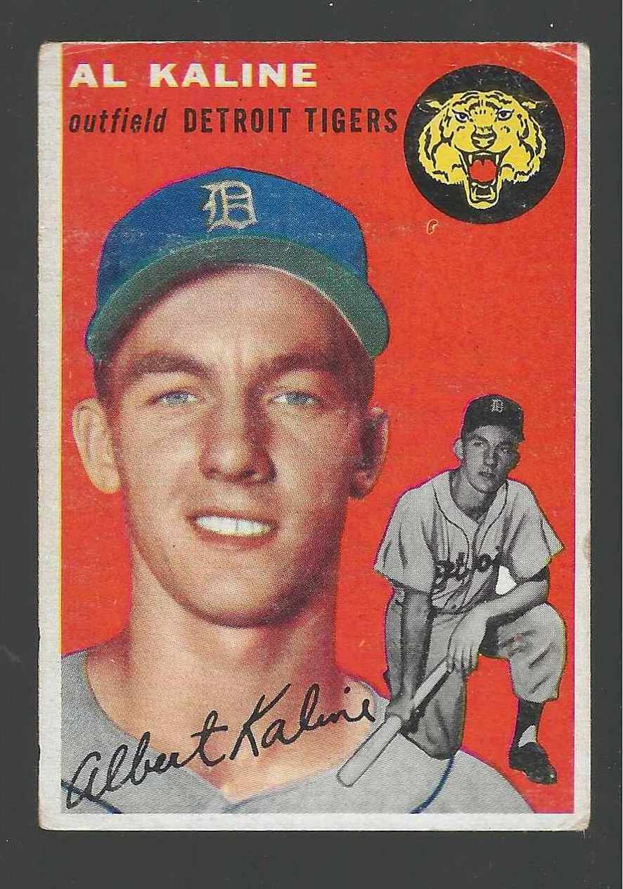 1954 Topps #201 Al Kaline ROOKIE [#ll] (Tigers)  cards value