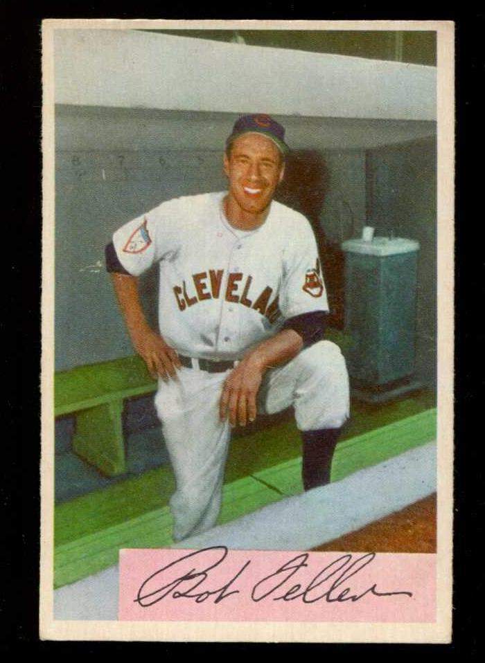 1954 Bowman #132 Bob Feller [#] (Indians)  cards value