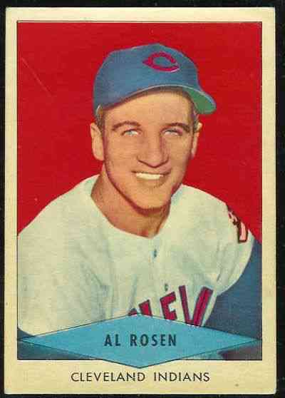 1954 Red Heart - Al Rosen SHORT PRINT (Indians)  cards value