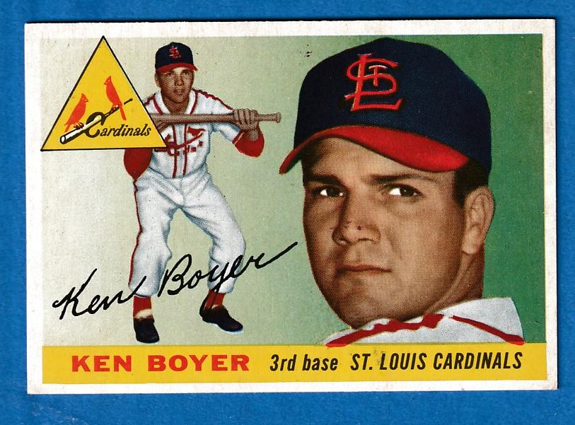 1955 Topps #125 Ken Boyer ROOKIE [#] (Cardinals)  cards value
